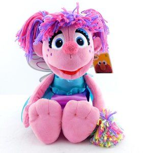 New Large ABBY CADABBY Pink Plush Sesame Street Character From Sesame Place 15"